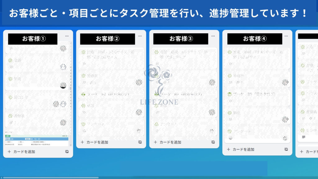 顧客管理・進捗管理の徹底